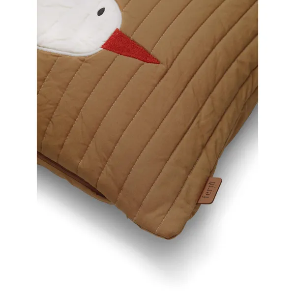 Bird Quilted Pillow Rectangular Sugar Kelp