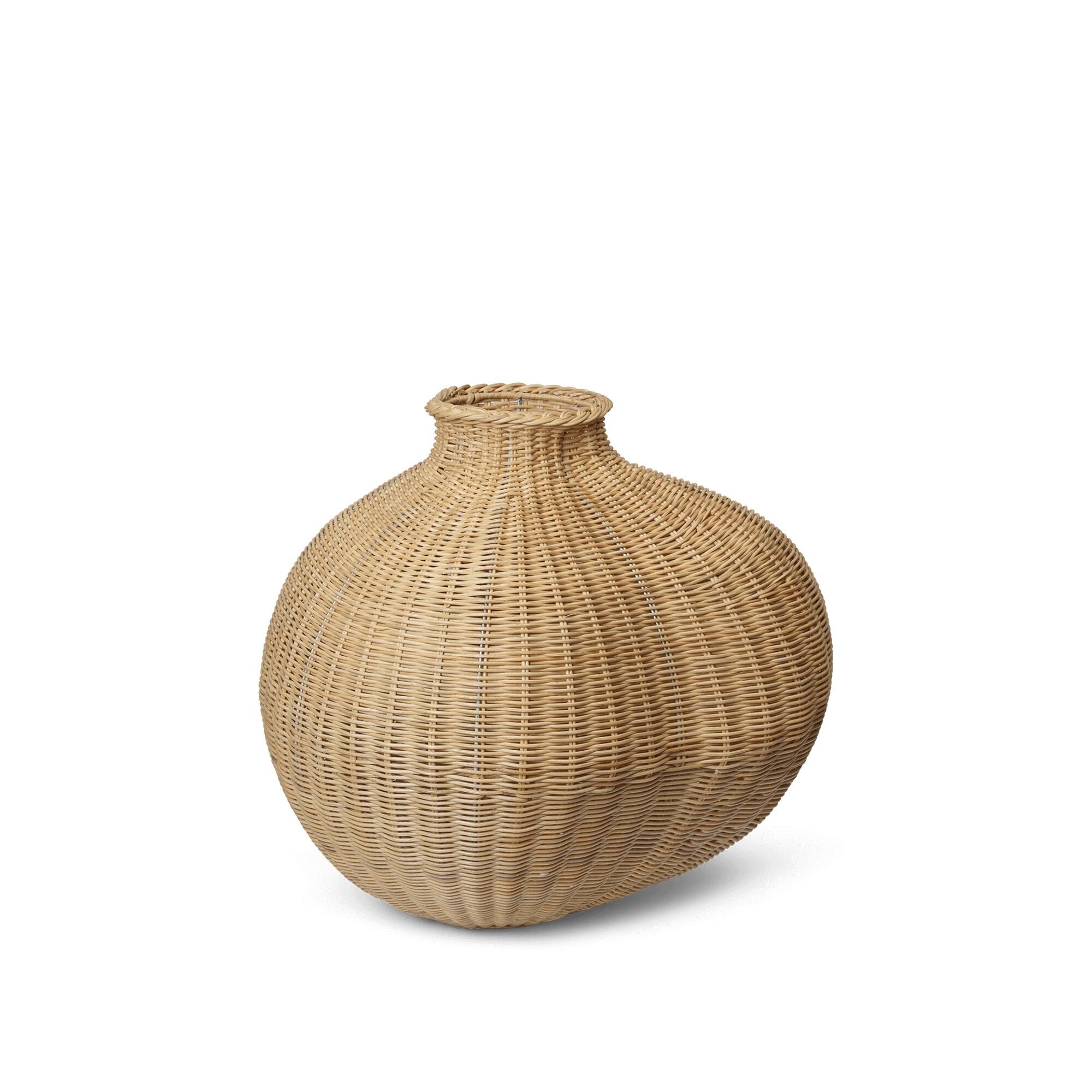 Bola Vase Flettet Rotting/Naturfarget