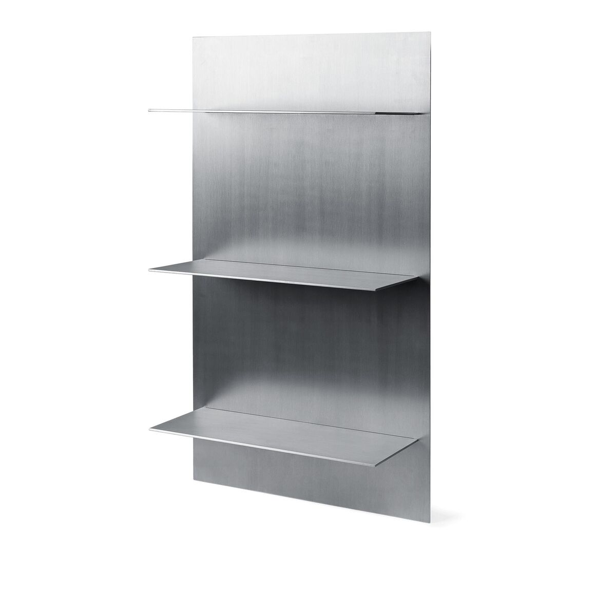 Aufbewahrungswandregal Dreifach Aluminium