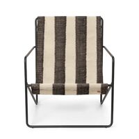 Desert Fauteuil Zwart/Gebroken Wit/Chocolade