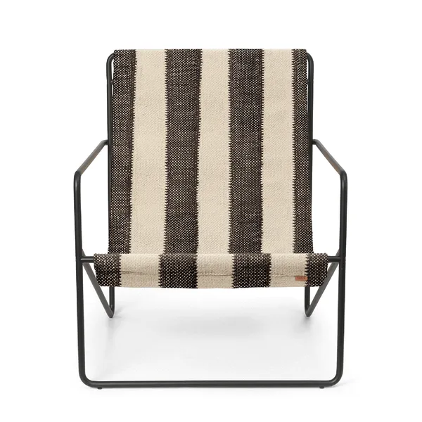 Desert Armchair Black/Off-White/Chocolate