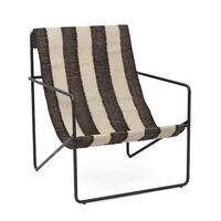 Desert Fauteuil Zwart/Gebroken Wit/Chocolade