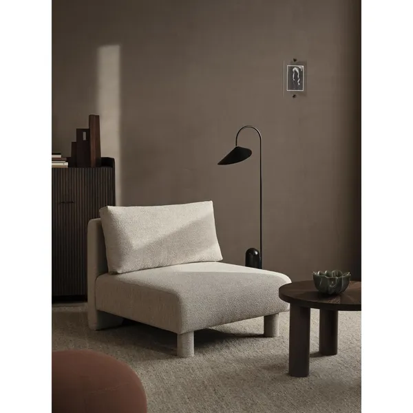 Dase Modular Sofa Center Soft Bouclé/Mørkebrun