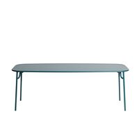WEEK-END Rectangular Table 85x220 Ocean Blue