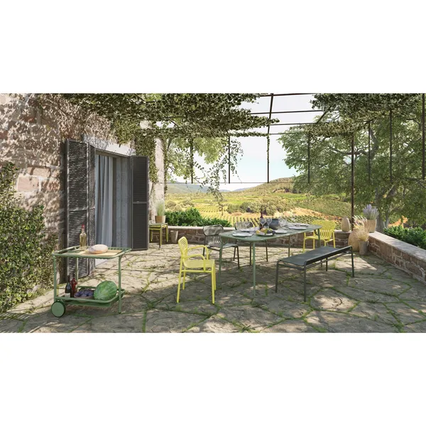 WEEK-END Rectangular Table 85x220 Ocean Blue