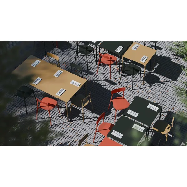FROMME Rectangular Table 90x180 Yellow