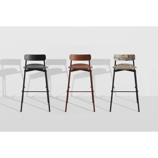 Fromme Bois H75 Bar Stool Black