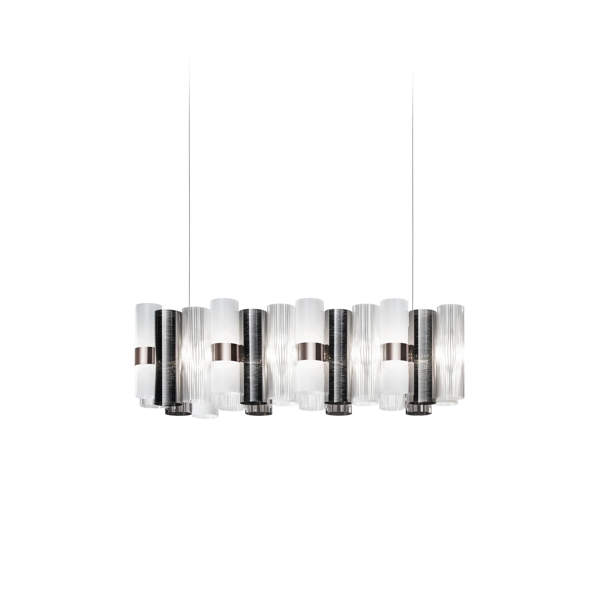 La Lollo Linear Pendant 100 Pewter