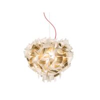 Veli Aurea Pendant Large White/ Gold With Red Cord