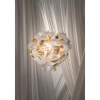 Veli Aurea Pendant Large White/ Gold With Red Cord