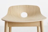 Mono Bar Stool High Oak