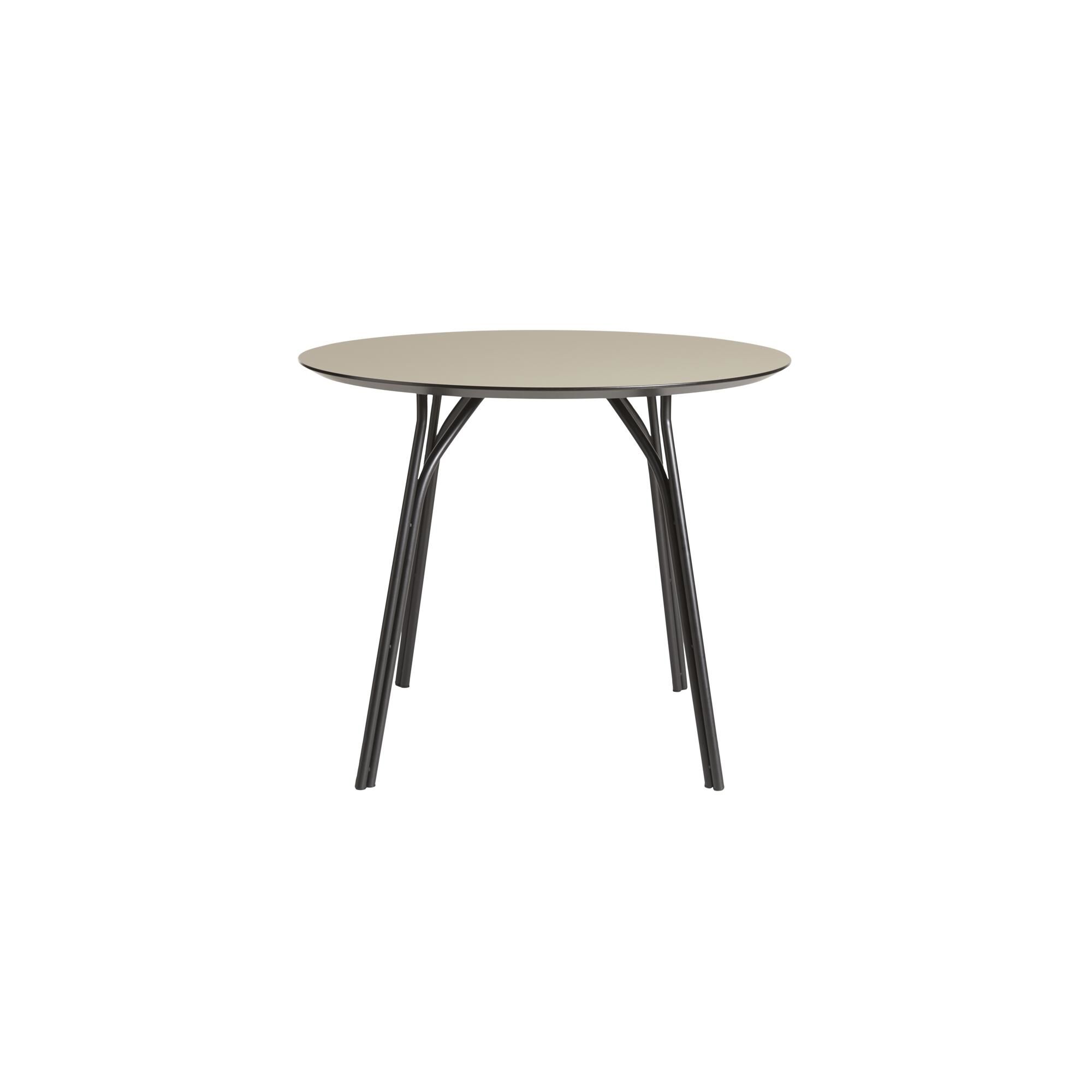 Tree Rundt Bord Ø90 Sort/ Beige Laminat