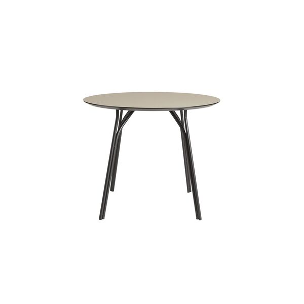 Tree Round Table Ø90 Black/ Beige Laminate