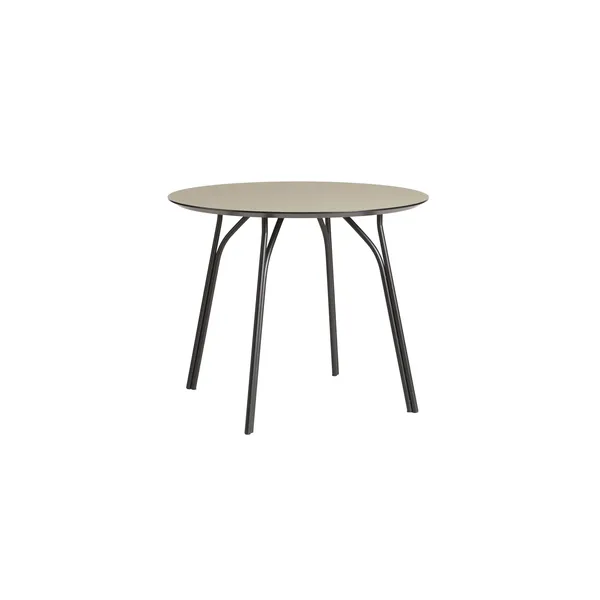 Tree Round Table Ø90 Black/ Beige Laminate