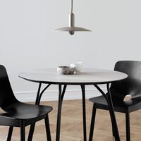 Tree Round Table Ø90 Black/ Beige Laminate