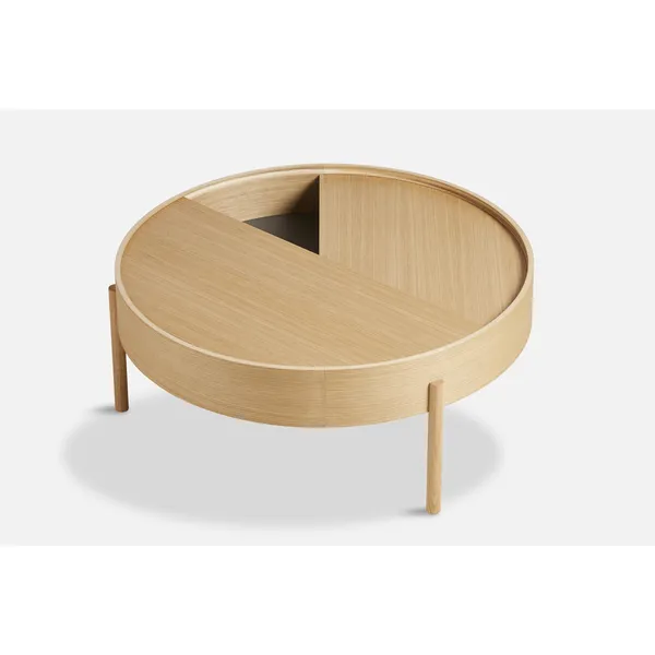 Arc Coffee Table Oiled Oak Ø89