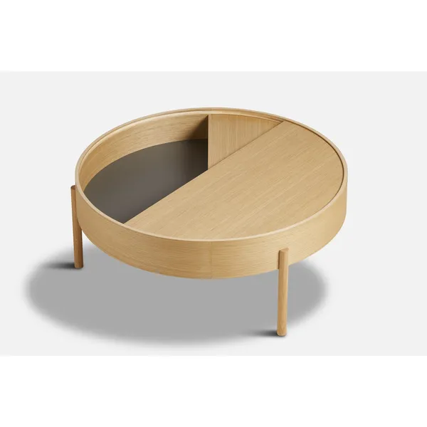 Arc Coffee Table Oiled Oak Ø89