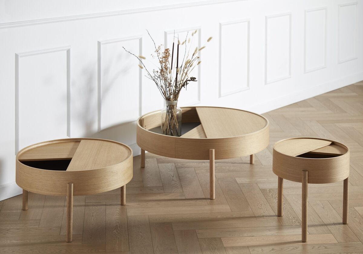 Arc Coffee Table Oiled Oak Ø89