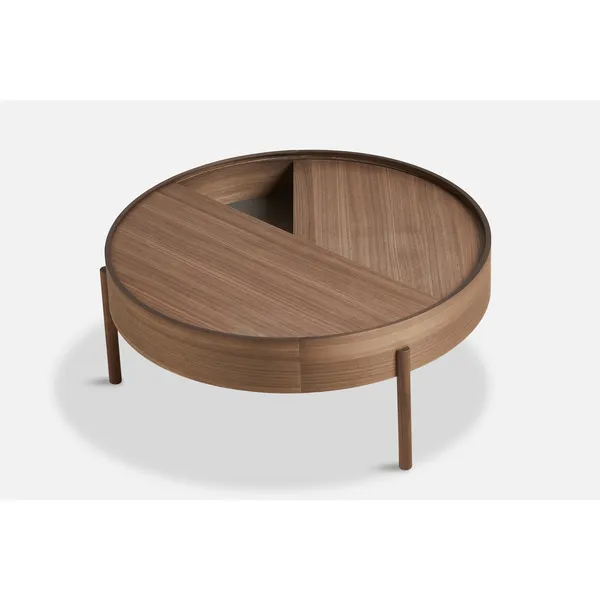 Arc Coffee Table Walnut Ø89