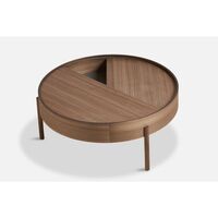 Arc Coffee Table Walnut Ø89