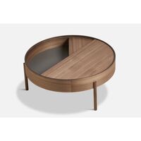Arc Coffee Table Walnut Ø89