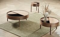 Arc Coffee Table Walnut Ø89