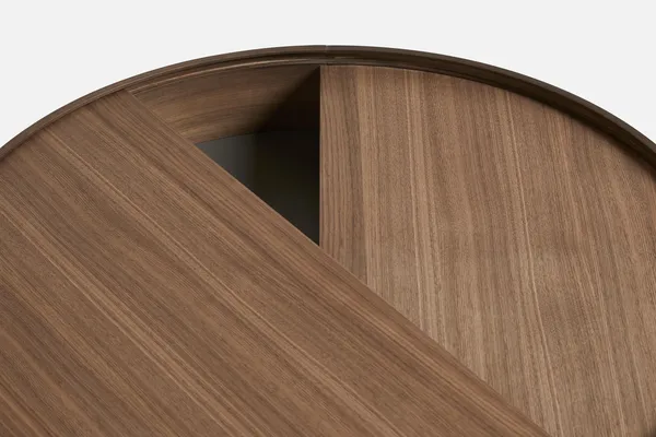Arc Coffee Table Walnut Ø89