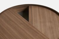 Arc Coffee Table Walnut Ø89