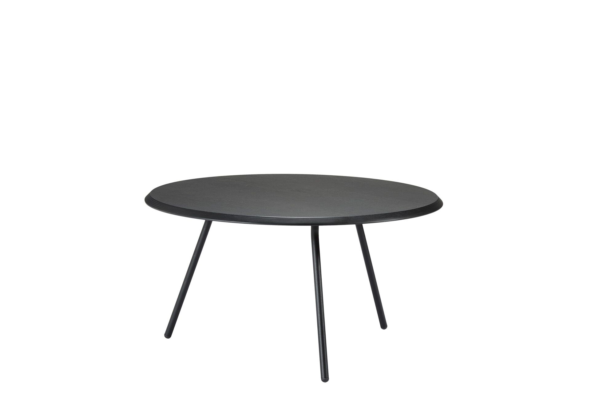 Soround Sofabord Sort Ask Ø75 H39,5