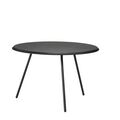 Sortmalet bordplade (RAL 9005 Gloss 15) og sorte ben