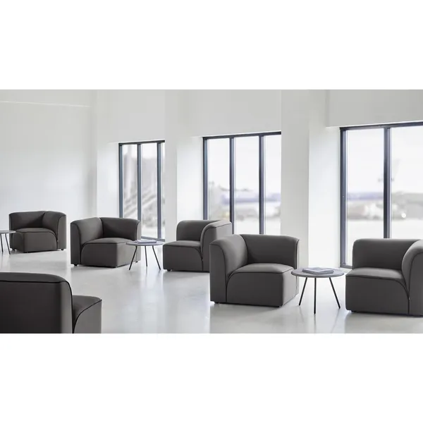 Soround Table Basse Bois Ciment Ø60 H49