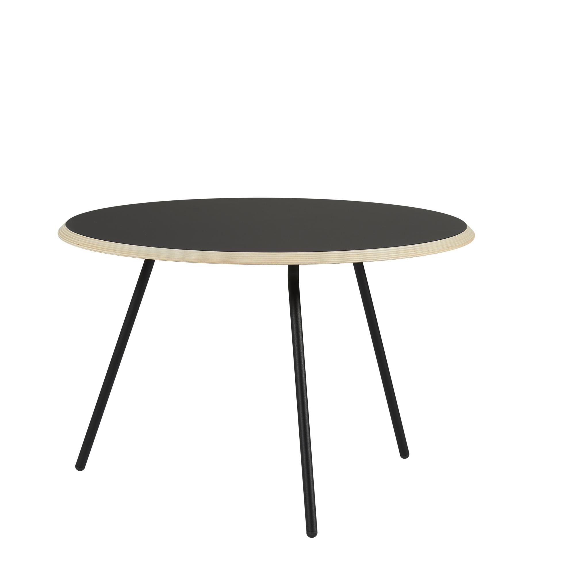 Soround Sofabord Sort Laminat Ø75 H49