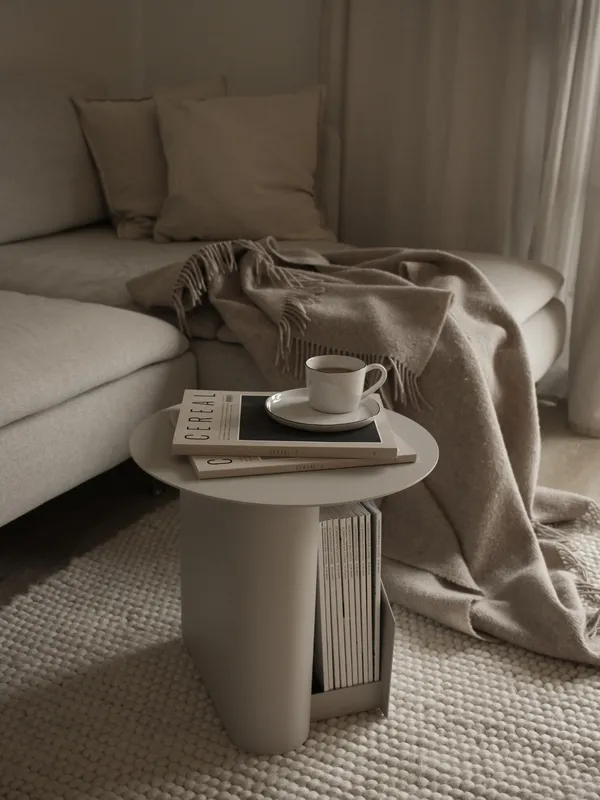 Sentrum Side Table Taupe Metal