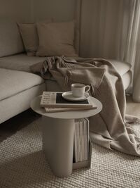Sentrum Side Table Taupe Metal