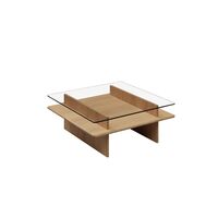 Parallel Coffee Table 90x90 White Pigmented Oak