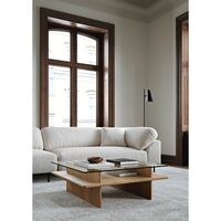 Parallel Coffee Table 90x90 White Pigmented Oak