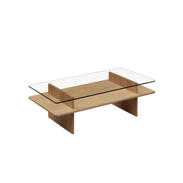 Parallel Coffee Table 120x60 White Pigmented Oak