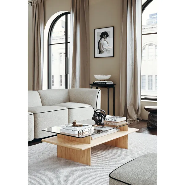 Parallel Coffee Table 120x60 White Pigmented Oak