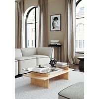 Parallel Coffee Table 120x60 White Pigmented Oak
