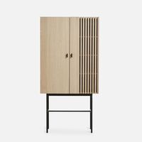 Array Cabinet Oak/Black 80 cm