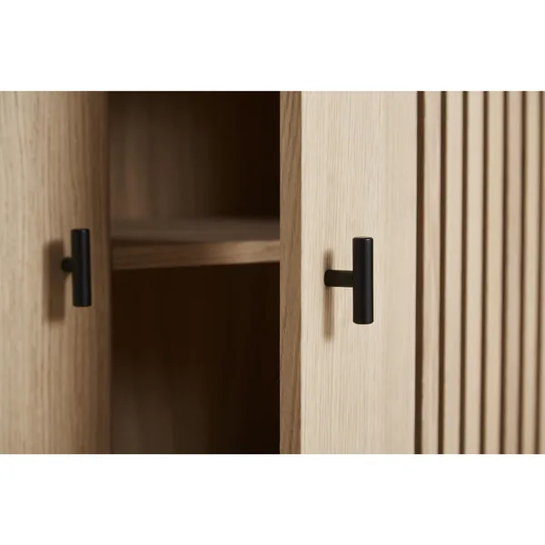Array Cabinet Oak/Black 80 cm