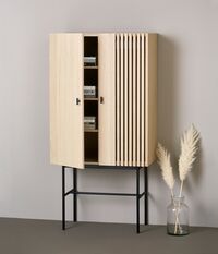 Array Cabinet Oak/Black 80 cm