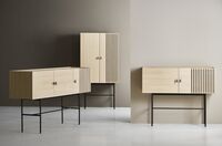 Array Cabinet Oak/Black 80 cm