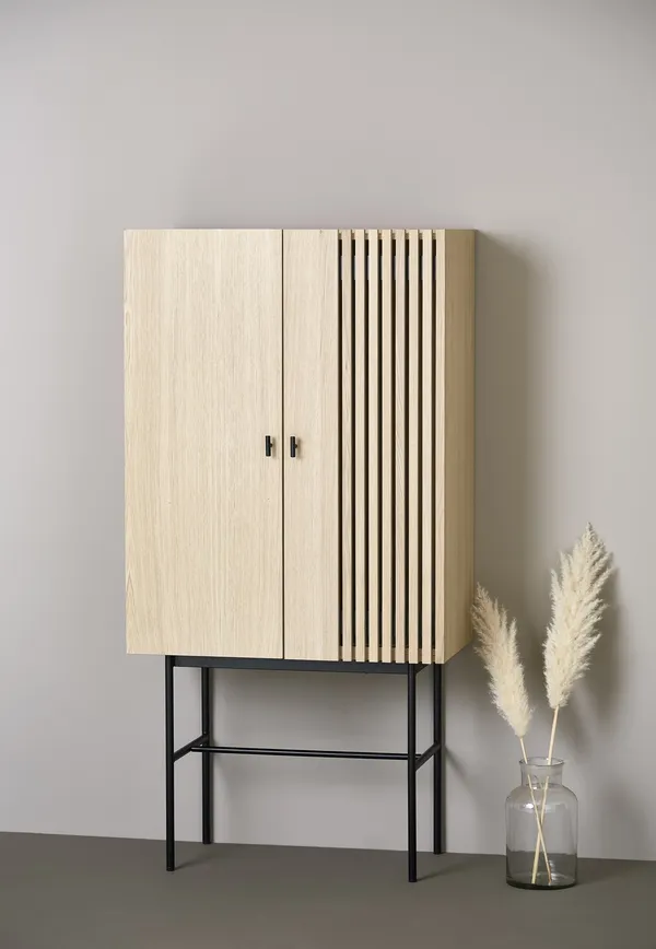 Array Cabinet Oak/Black 80 cm