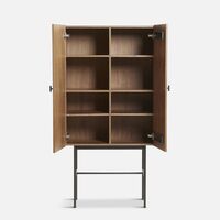 Array Cabinet Walnut veneer/Black 80 cm