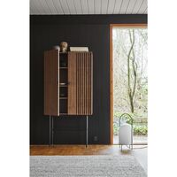 Array Cabinet Walnut veneer/Black 80 cm