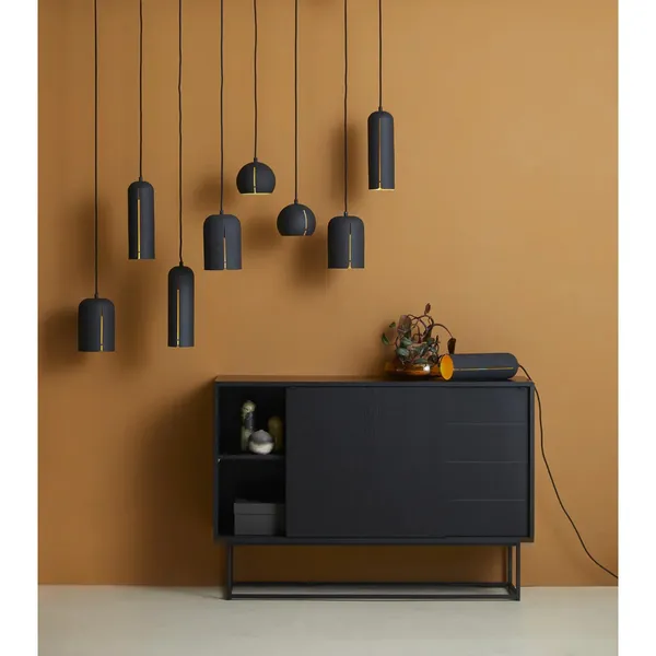 Gap Pendelleuchte Round Schwarz & Messing