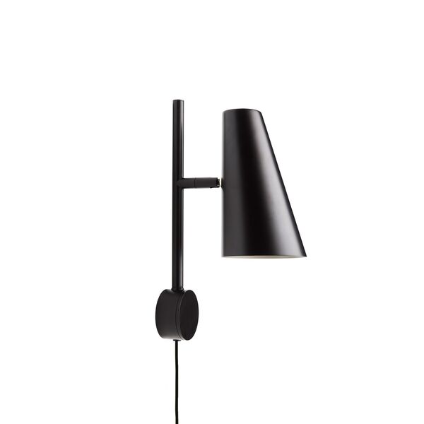 Cono Lámpara de Pared Negro