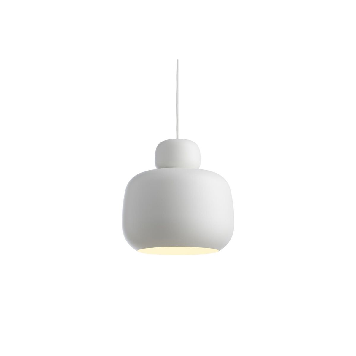 Stone Pendant Large White
