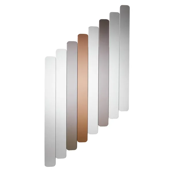 Logs Mirror 5 Pcs. 3 Clear/1 Smoked/1 Bronze